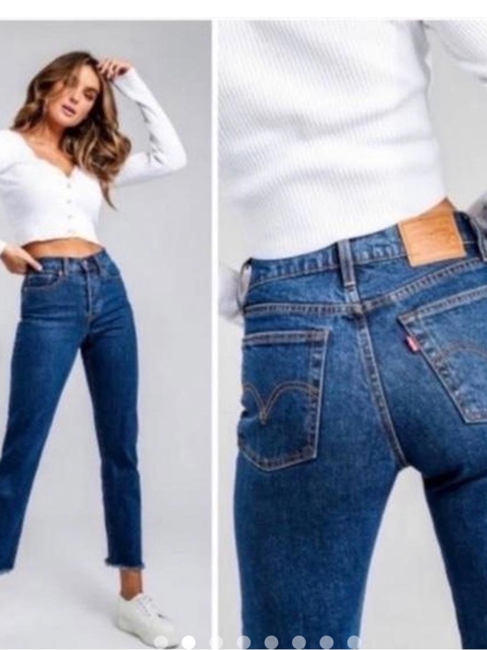 Levi’s Wedgie Straight High-Rise Women's Jeans in Dark Blue